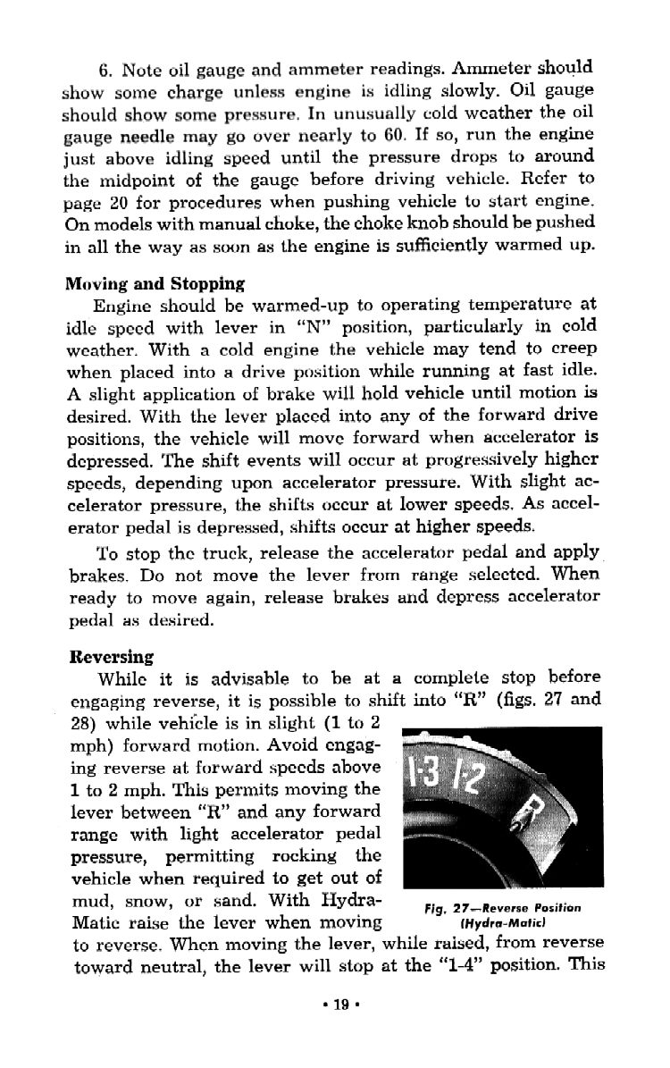 1957 Chevrolet Trucks Operators Manual Page 72